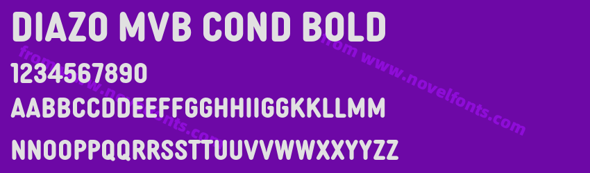 Diazo MVB Cond BoldPreview