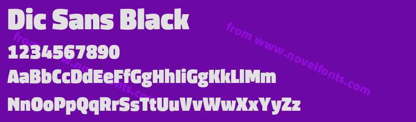 Dic Sans BlackPreview Dic Sans BlackPreview