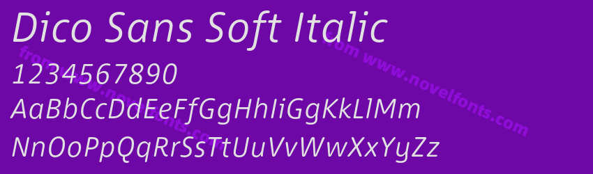 Dico Sans Soft ItalicPreview
