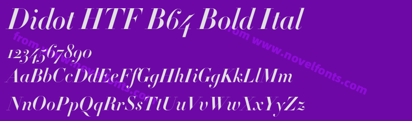 Didot HTF B64 Bold ItalPreview