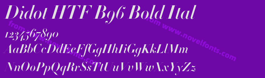 Didot HTF B96 Bold ItalPreview