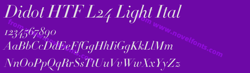 Didot HTF L24 Light ItalPreview