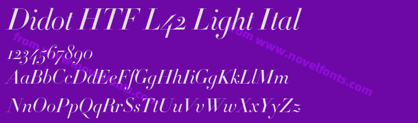 Didot HTF L42 Light ItalPreview