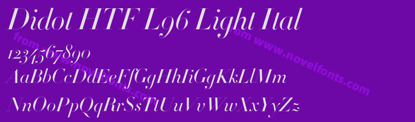 Didot HTF L96 Light ItalPreview