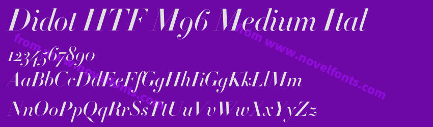 Didot HTF M96 Medium ItalPreview