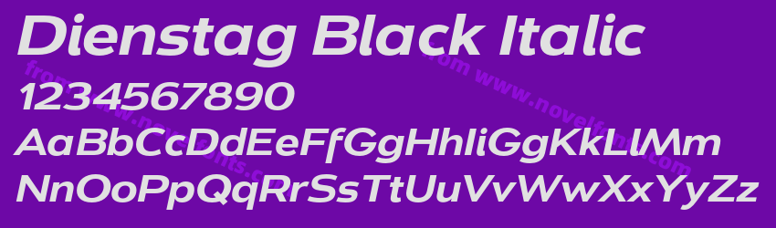 Dienstag Black ItalicPreview
