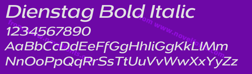 Dienstag Bold ItalicPreview