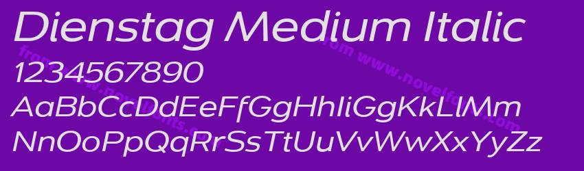Dienstag Medium ItalicPreview Dienstag Medium ItalicPreview
