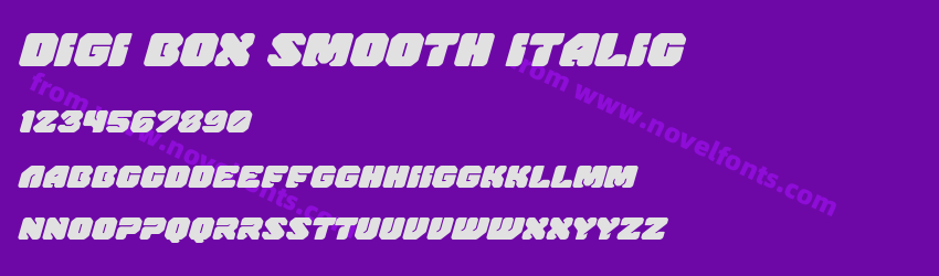 Digi Box Smooth ItalicPreview Digi Box Smooth ItalicPreview