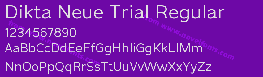 Dikta Neue Trial RegularPreview Dikta Neue Trial RegularPreview
