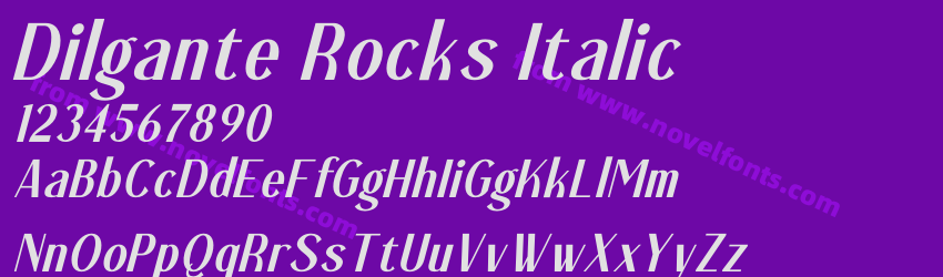 Dilgante Rocks ItalicPreview