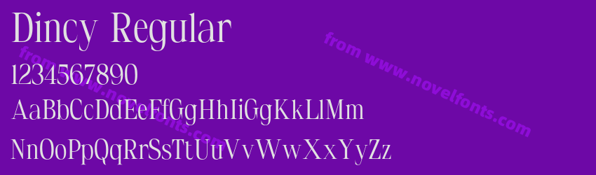 Dincy RegularPreview Dincy RegularPreview