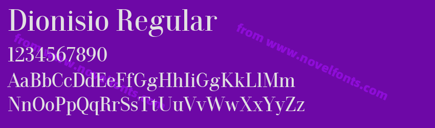 Dionisio RegularPreview Dionisio RegularPreview