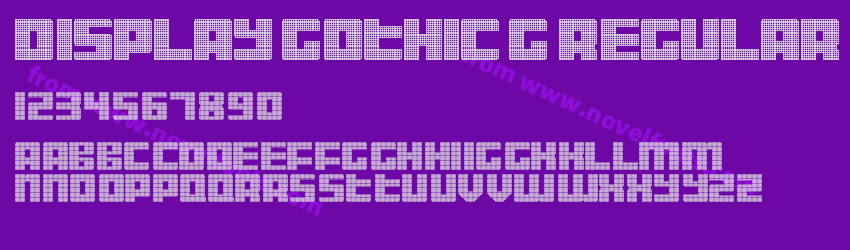 Display Gothic G RegularPreview