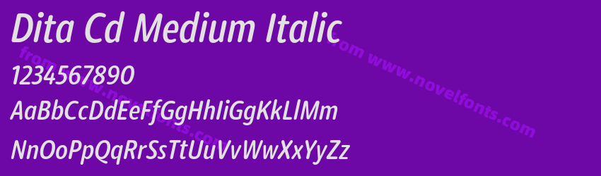Dita Cd Medium ItalicPreview