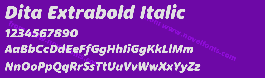 Dita Extrabold ItalicPreview