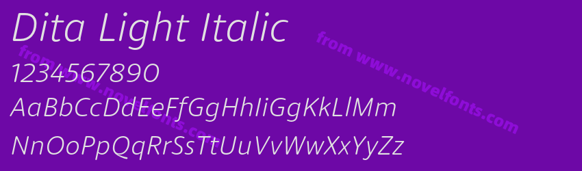 Dita Light ItalicPreview Dita Light ItalicPreview