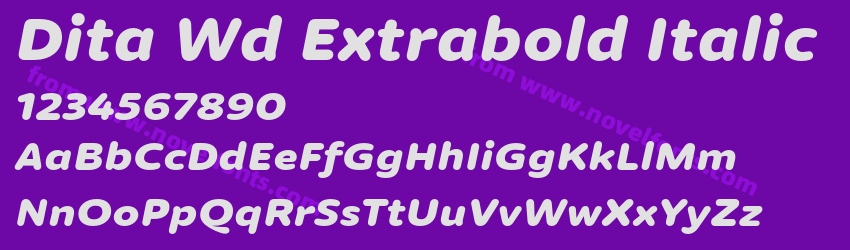 Dita Wd Extrabold ItalicPreview