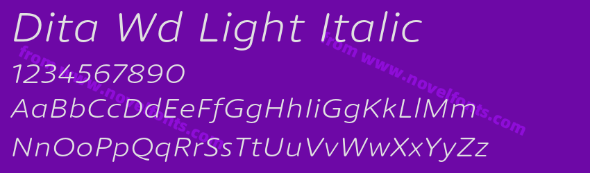 Dita Wd Light ItalicPreview