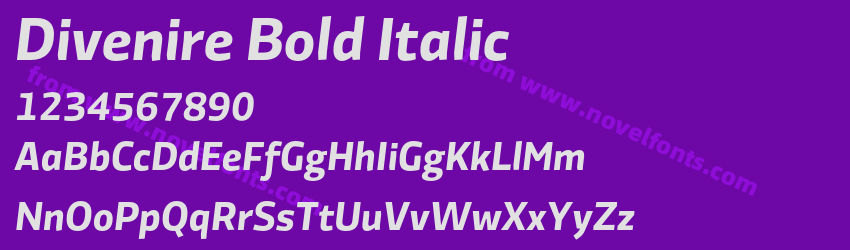 Divenire Bold ItalicPreview Divenire Bold ItalicPreview
