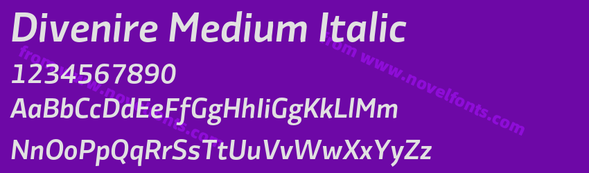 Divenire Medium ItalicPreview Divenire Medium ItalicPreview