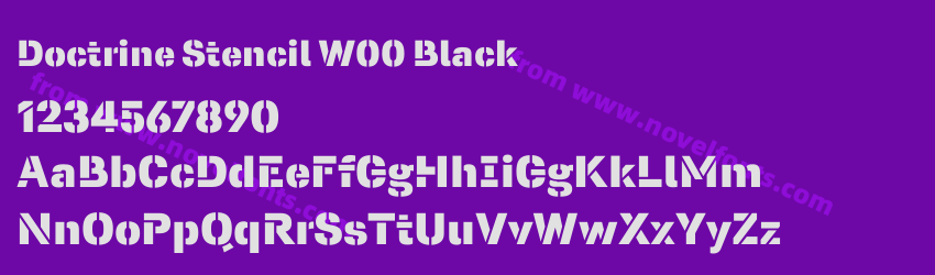 Doctrine Stencil W00 BlackPreview