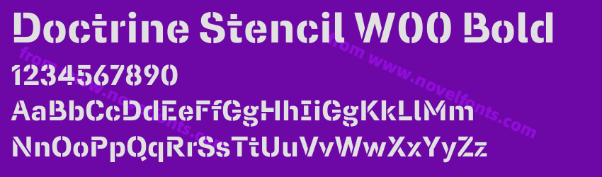 Doctrine Stencil W00 BoldPreview