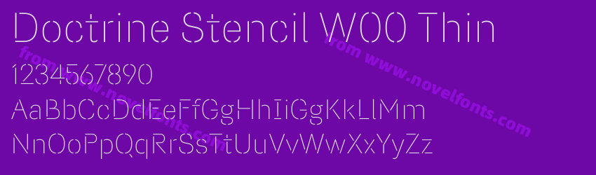 Doctrine Stencil W00 ThinPreview