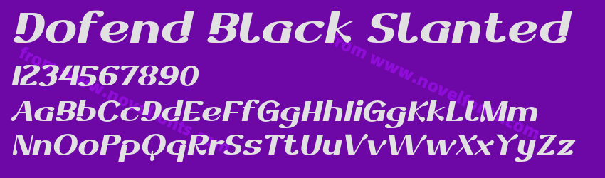 Dofend Black SlantedPreview Dofend Black SlantedPreview