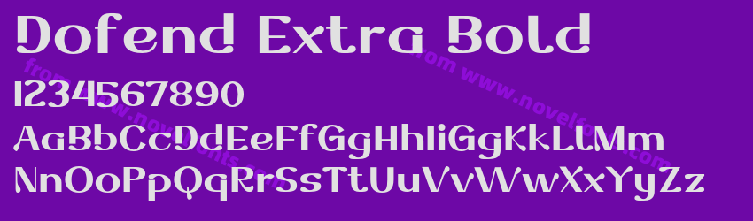 Dofend Extra BoldPreview Dofend Extra BoldPreview