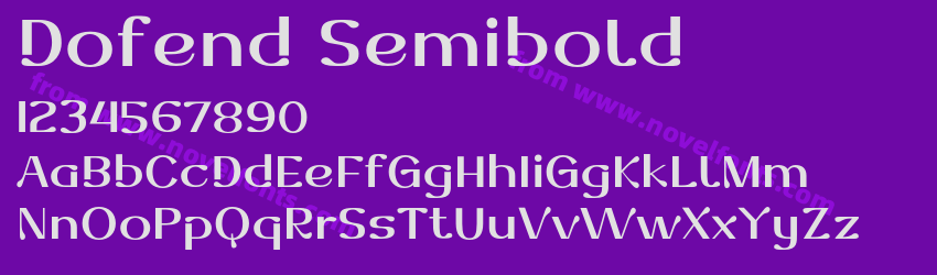 Dofend SemiboldPreview Dofend SemiboldPreview