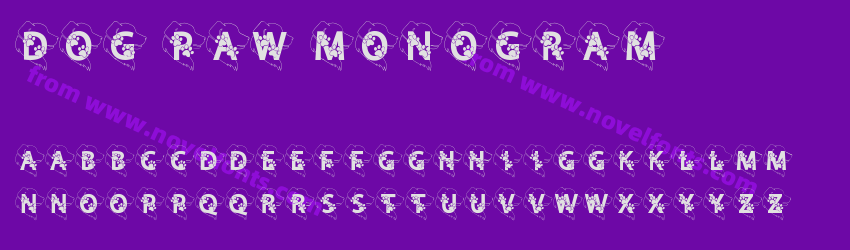 Dog Paw MonogramPreview