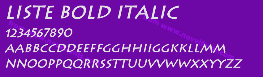 Liste Bold ItalicPreview