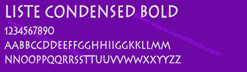 Liste Condensed BoldPreview