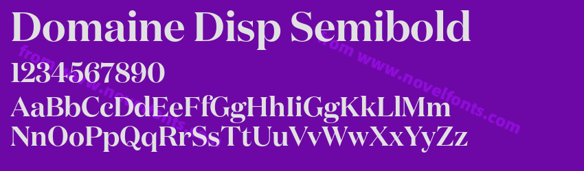 Domaine Disp SemiboldPreview