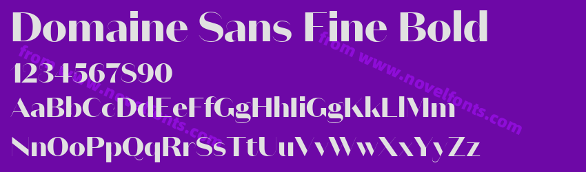 Domaine Sans Fine BoldPreview