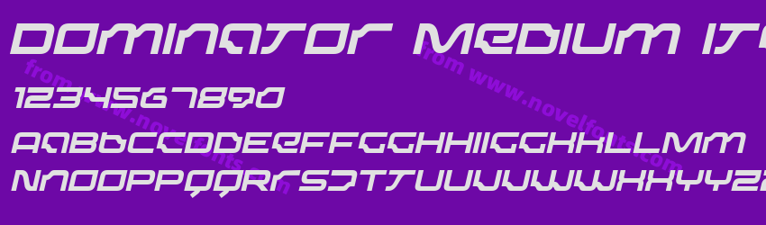 Dominator Medium ItalicPreview