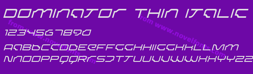Dominator Thin ItalicPreview Dominator Thin ItalicPreview