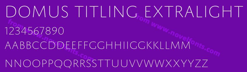 Domus Titling ExtralightPreview