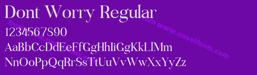 Dont Worry RegularPreview