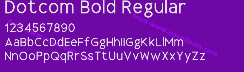 Dotcom Bold RegularPreview Dotcom Bold RegularPreview