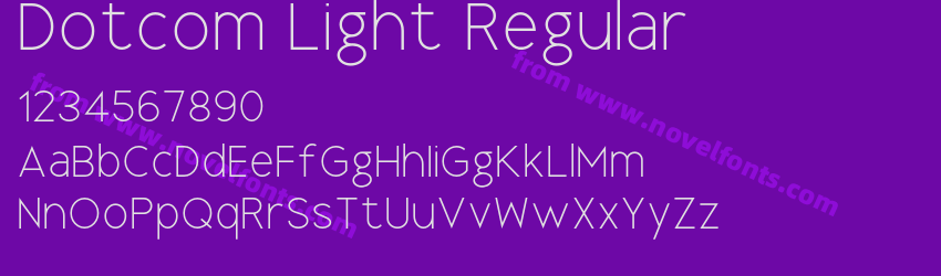 Dotcom Light RegularPreview