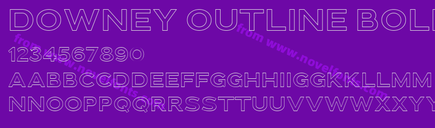 Downey Outline BoldPreview