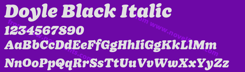 Doyle Black ItalicPreview Doyle Black ItalicPreview
