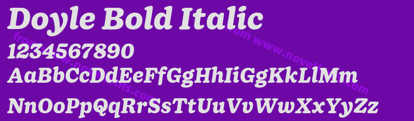 Doyle Bold ItalicPreview
