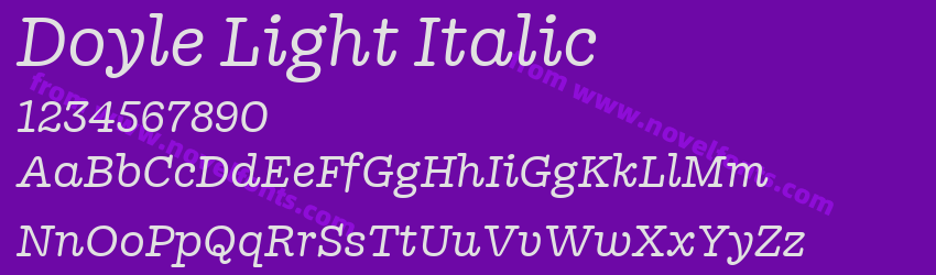 Doyle Light ItalicPreview