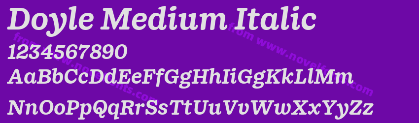 Doyle Medium ItalicPreview