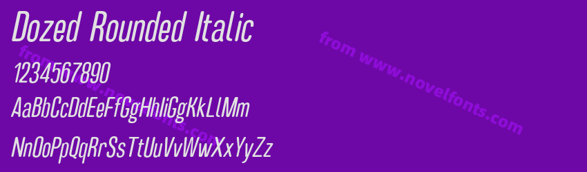 Dozed Rounded ItalicPreview