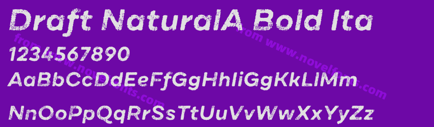 Draft NaturalA Bold ItaPreview