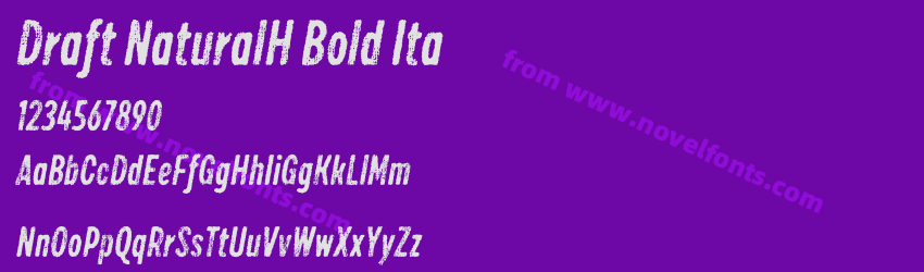 Draft NaturalH Bold ItaPreview